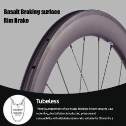 CSC 700C Rodas de carbono Roda traseira dianteira única 38/50/60/88mm Faixa de profundidade Clincher tubeless engrenagem fixa flip flop conjunto de rodas de bicicleta - Image 3