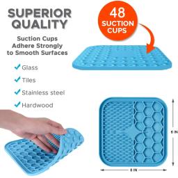 Tapete de silicone para pet, prato Slow Food para cachorro, distração de banho, alimentação itinerante, tudo para cães, escolha - Image 4