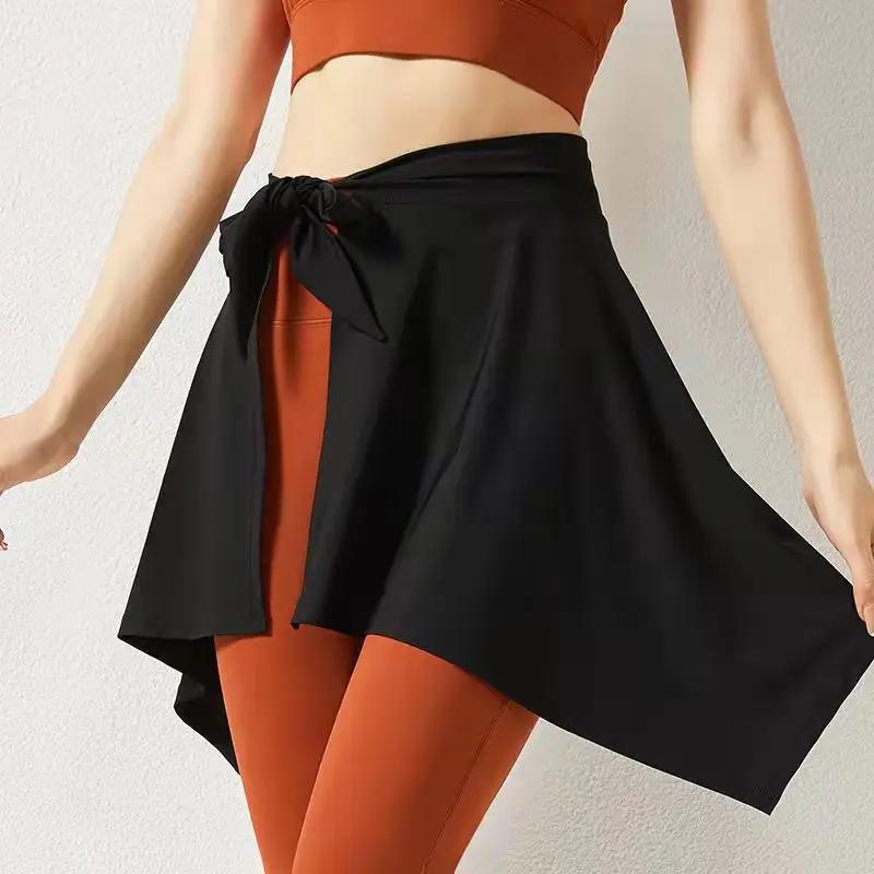 Mulheres Yoga Latino Ballet Prática Saia, Ginásio Esportes, Cobertura de Quadril, Dança, Corrida, Fitness Saias Curtas, Cobrir, Lenço de Quadril, Xale - Image 1