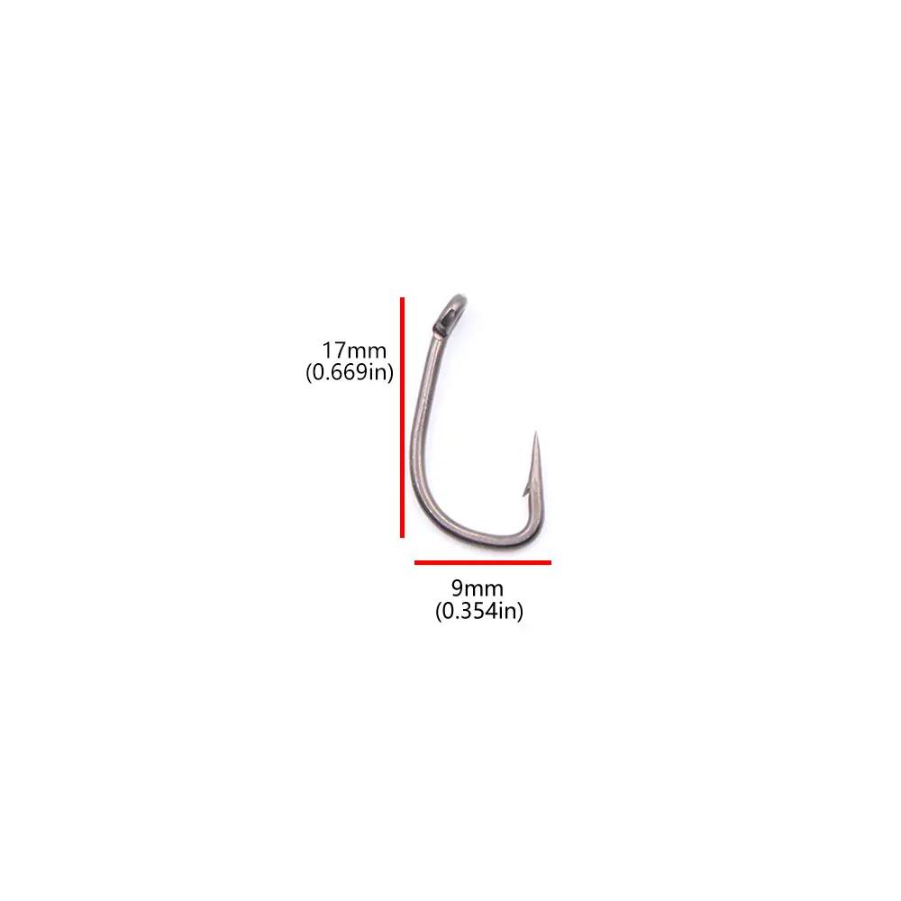 Ganchos de pesca de carpa, 20 peças, com micro farpado, aço de alto carbono, revestimento ptfe, gancho bnr para método alimentador, acessórios de peixe, equipamento - Image 1