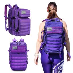 Mochila de Caminhada Tática Impermeável para Homens e Mulheres, Trekking Bag, Sobrevivência, Caça, Molle, Bug Out, Viagem ao Ar Livre, Camping, 45L - Image 4