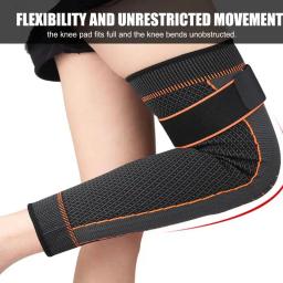 Esporte Mangas De Compressão Perna Completa Para Homens Joelheiras Protetor De Suporte Para Halterofilismo Conjunto Alívio Da Dor Lágrima Muscular - Image 2