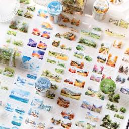 Fitas Washi Floresta Japonesa Pequena, Decoração DIY, Fitas Mascaradoras, Adesivos, Papelaria, 1Pc - Image 4