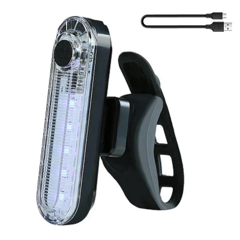 Bicicleta LED frente e luz traseira, USB carga farol, durável ciclismo taillight, bicicleta lâmpada, lanterna acessórios - Image 1