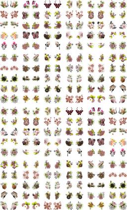240 adesivos de unha 3D PRÉ PRONTO - 609s - Image 1