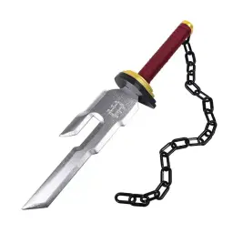 Arma do Jujutsu Kaisen, Fushiguro Toji Lança Invertida do Céu, Corrente de Mil Milhas, Modelo de Madeira para Cosplay Toy, 45cm - Image 5