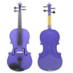 Violino roxo Define com caso e cordas de arco, adequado para iniciantes, estudante, ombro resto acessórios, 4, 4 - Image 4