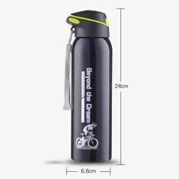 Garrafa de água de bicicleta de aço inoxidável, garrafa de bebida, palha térmica simples, esporte ao ar livre, chaleira quente, 500ml - Image 6