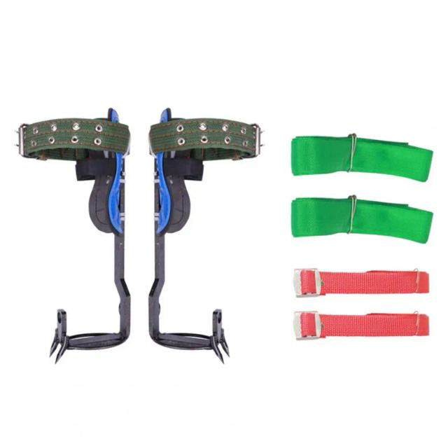 Esporas de Escalada de Aço para Árvore - Kit Profissional de Gaffs para Trabalho em Altura com Equipamento Endurecido para Alpinismo