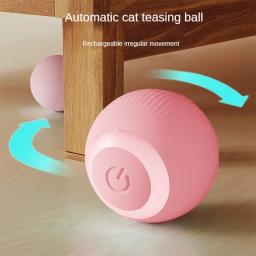 Recarregável automático movendo gatos brinquedo, bola interativa, bola elétrica rolando, Home Pet acessórios, coisas para suprimentos - Image 3