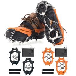 Grampos Anti-Slip Bundled para Gelo e Neve, 19 Dentes, Grips Chain, Spike, Aço Inoxidável, Unisex, Walking, Caminhadas Acessórios - Image 5
