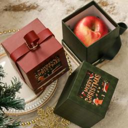 Caixa De Embalagem De Presente De Mão De Natal, Caixa De Maçãs De Véspera De Natal, Caixa De Sobremesa De Bolo De Mousse, Decoração - Image 4