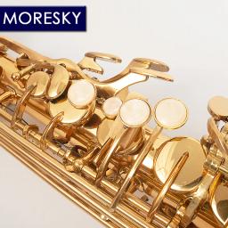 MORESKY-E-Saxofone Alto Flat com Estojo, Eb, Alto, Chaves Douradas, Instrumento de Música - Image 3