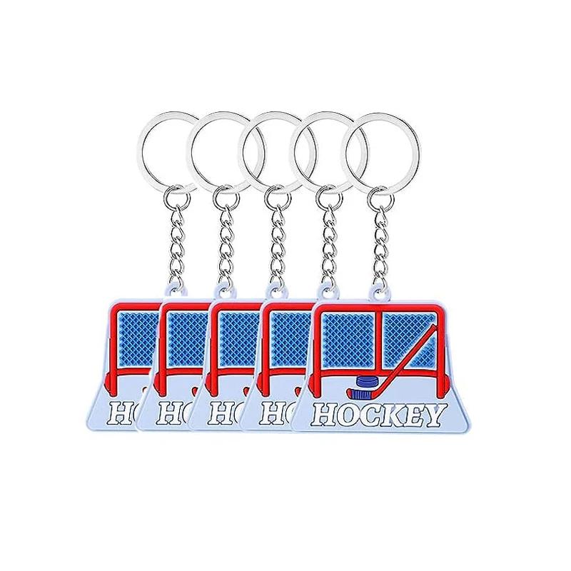 Hockey Keychain para crianças, Ice Fan Presentes, Sports Party Decoration Acessórios, 5pcs - Image 1