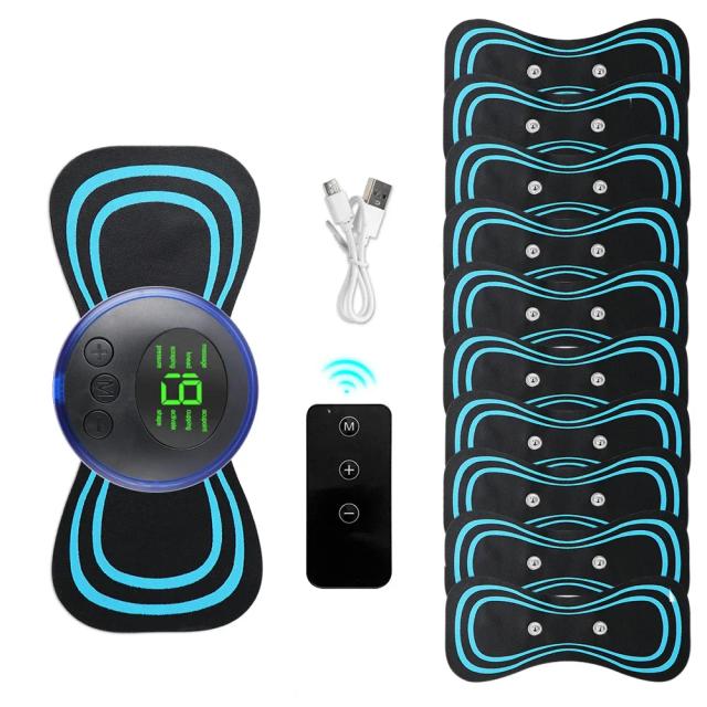 EMS Mini Massageador Cervical Elétrico Baixo Pulso 19 Níveis