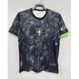 Camisolas de futebol brasileiro popular, Edição Especial, Roupas de treinamento, Casual Camisolas de futebol preto, Top único, versão Fan, Jers masculino - Image 4