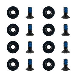 IGOSKI Conjunto de parafusos de ligação para snowboard preto, serve para a maioria das fixações, acessórios de esqui, peças esportivas ao ar livre, substituição, 12 conjuntos - Image 1