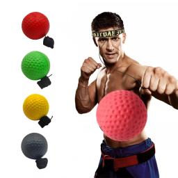 Cabeça-montado PU boxe soco bola, mão olho reação, casa sandbag, muay thai, equipamentos de fitness, velocidade, MMA Sanda formação - Image 1