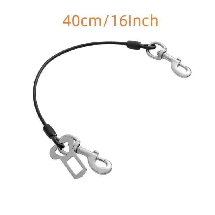 Universal Car Trela De Segurança para Animais De Estimação, Anti-mordida, Corda De Fio, Cinto De Segurança Do Cão, Cães De Viagem, Colar De Tração, Arnês Suprimentos, Veículo - Image 1