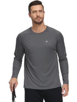 Camiseta masculina de manga comprida UPF 50+, tops respiráveis de proteção contra queimaduras, camisa pulôver para esporte, pesca, caminhada, treino, praia ao ar livre - Image 3