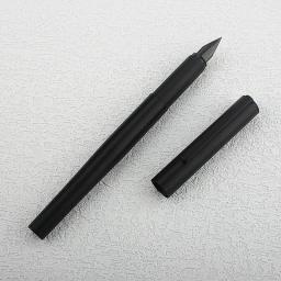 Jinhao-Caneta tinteiro preta fosca para corpo, EF e F Nib, caneta caligrafia, material escolar e de escritório de luxo, papelaria elegante, 35 - Image 5