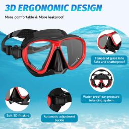 Óculos de natação ajustáveis para adultos, 180 ° Wide Vision, Anti-Fog, Proteção UV, Óculos de mergulho, Kids Gift, Swim Sports - Image 4