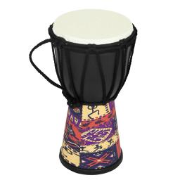 Tambor Djembe profissional africano, Madeira, artesanal, Tradicional, Esculpido, Adereços de ensino, 4 in - Image 4