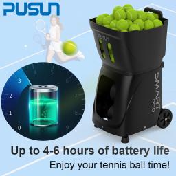 PT-Máquina de Bolas Smart Pro, Equipamento de Ténis Portátil, Smart App e Controlo Remoto, Bola 100 Plus - Image 3