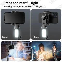 Keelead gimbal de rotação 360, tripé selfie stick com luz de preenchimento remota seguindo tiro, estabilizador para smartphone ao vivo/vlog - Image 3