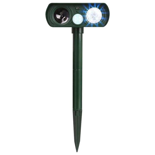Repelente Ultra-Sônico Solar para Animais ao Ar Livre: Proteção à Prova D'Água contra Pombos, Gatos, Cães e Ratos com Sensor Infravermelho para Jardins