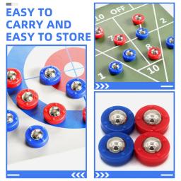 Conjunto de rolo de shuffleboard de mesa, 20 peças, acessórios de jogo de substituição para discos de ondulação, componentes multifuncionais compatíveis - Image 6
