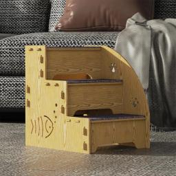Desmontáveis pequenas escadas de estimação para cães e gatos, escada de três passos, fácil de instalar, fácil de instalar, ideal Pet Supplies - Image 2