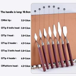 7 pçs/set kit espátula paleta guache suprimentos para pintura a óleo faca belas artes pintura conjunto de ferramentas lâminas flexíveis - Image 6