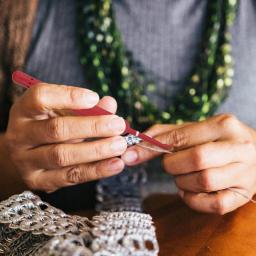 Alumínio Knitting Needles com agulha, Red Silicone Crochet Hook Tool, Além de ganchos, 9 pcs, 14XZ136cm - Image 3