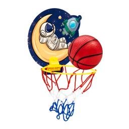 Basquete Conjunto com Bolas e Bomba de Bola para Crianças, Brinquedos Esportivos Portáteis, Tipo de Suspensão, Jogos para Meninos e Meninas - Image 4