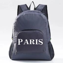 Mochila dobrável leve esportes de viagem caminhadas escalada saco texto impresso portátil ao ar livre pacote para mulher - Image 6