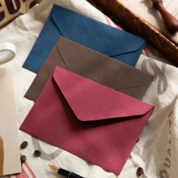 Envelopes ocidentais com textura de cânhamo, retro Envelopes para casamento festa convite cartões, presente personalizado, 10 pcs/lot, novo - Image 3