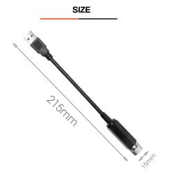 Carro LED telhado atmosfera estrela projetor luz, romântico usb laser, luz de palco, festa em casa, luz estrelada decorativa para quarto, 2x - Image 3