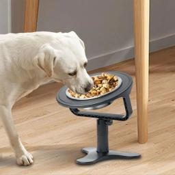Alimentador lento elevado para animais de estimação, tigelas para cães, suporte ajustável, tigela de água antiderrapante, tigela para cães levantada para gatos pequenos, filhotes - Image 1