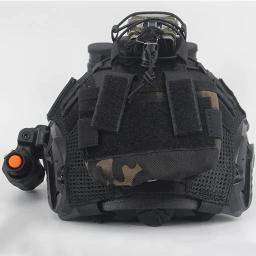 Airsoft Capacete Set para Paintball Jogo de Caça, ajustável Game Gear, Binóculos Modelo, Lanterna, Marcador Luz, ao ar livre - Image 3