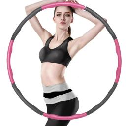 Aros circulares hula removíveis para adultos, esportes, emagrecimento, equipamento fitness, anel de treinamento, círculo ajustável, argola para mulheres - Image 1