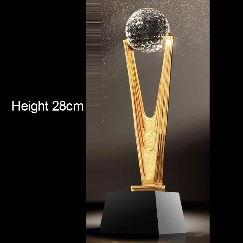 Troféu De Cristal De Resina, Prêmio Esportivo Substituível, Personalizado Gravado, Base De Cristal Preto, Decoração De Casa Excelente Criativa Lembrança, 1Pc - Image 1