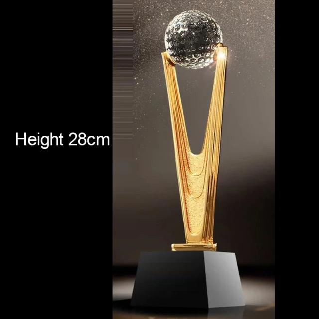 Troféu de Cristal Personalizado com Base de Cristal Preto - Prêmio Esportivo Substituível e Criativo para Decoração e Lembrança