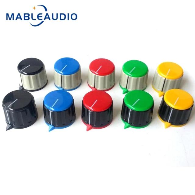 Interruptor Potenciômetro Colorido para Amplificador de Guitarra Hi-Fi - Ajuste de Volume 21x16mm, 1 Peça