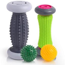 Rolo de pé para fascite plantar e massageador de pés de neuropatia para alívio de fascite plantar ferramenta de reflexologia de neuropatia - Image 1