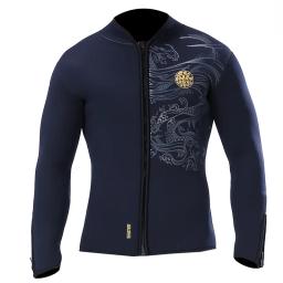 Jaqueta e calças de mergulho em neoprene para homens, Kite Surfing Suit, roupas subaquáticas, zíper frontal, 5mm - Image 2