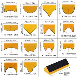 Formas côncavas convexas para lixadeira de madeira, lixar bloco, gancho, laço, material de espuma, lixadeira manual, contornado, 11pcs - Image 3