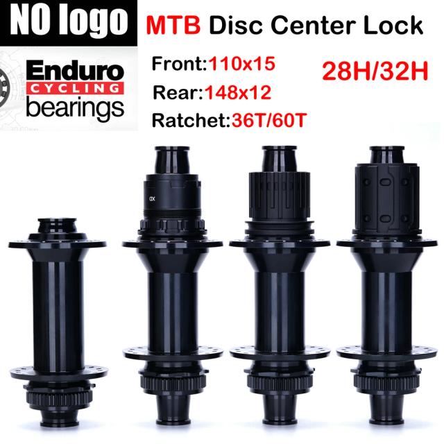 Sem Logo Bicicleta MTB Cubo Traseiro/Dianteiro 28h/32h HG/XD/MS 110x15 148x12 36T/60T