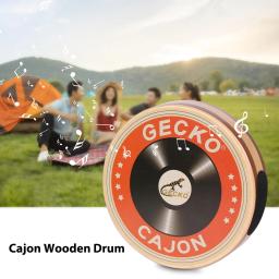 GECKO-Cajon tambor de madeira, Flat Hand Drum, Single Board instrumento de percussão, saco de transporte, portátil Box Drum - Image 4