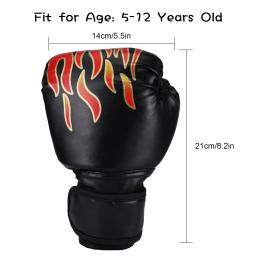 PU Couro Luvas De Treinamento De Boxe Profissional para Crianças, Sparring, Respirável, Muay Thai, Perfuração, Karatê, 5-12Yrs - Image 6